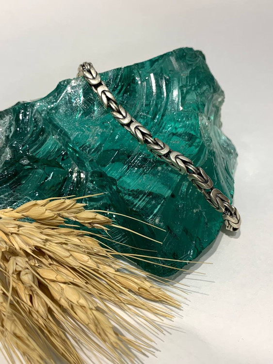 دستبند نقره مردانه کرال