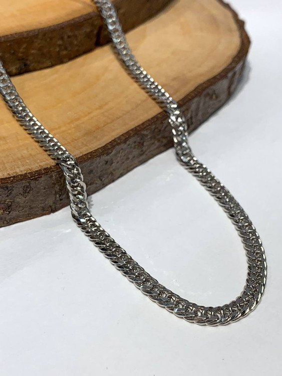 گردنبند نقره مردانه کارتیه 50 سانت 4 میل