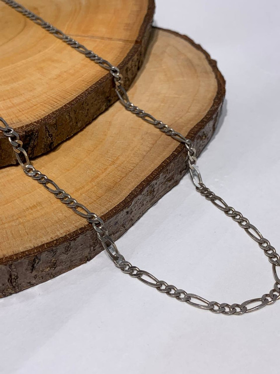 گردنبند نقره مردانه فیگارو 60 سانت 3 میل