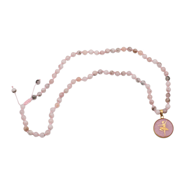 گردنبند ورق طلا زنانه اپال بالرین