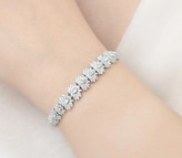 دستبند نقره زنانه جواهری