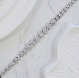 دستبند نقره زنانه جواهری