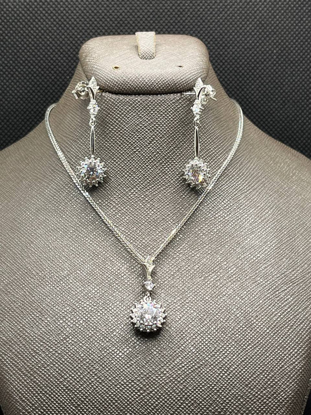 نیم ست نقره زنانه خورشیدی