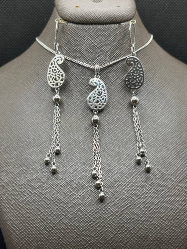 نیم ست نقره زنانه بته جقه دست ساز