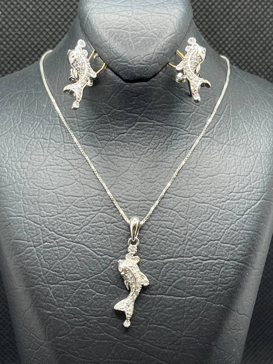 نیم ست نقره زنانه دلفین