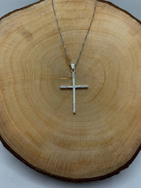 پلاک نقره زنانه صلیب