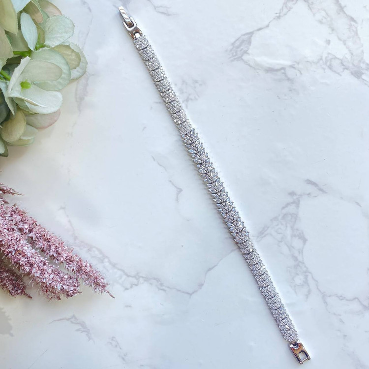 دستبند نقره زنانه خوشه ای