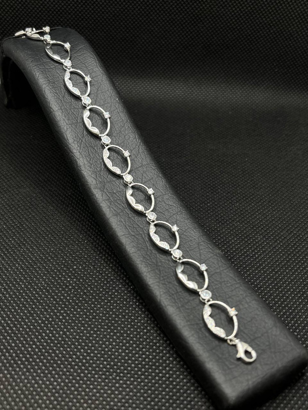 دستبند نقره زنانه حلقه ای