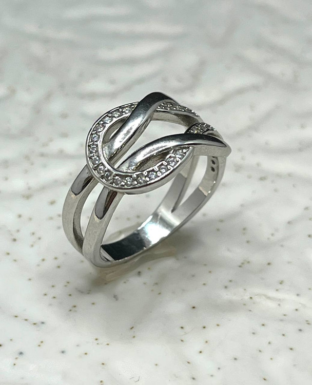 انگشتر نقره زنانه گره