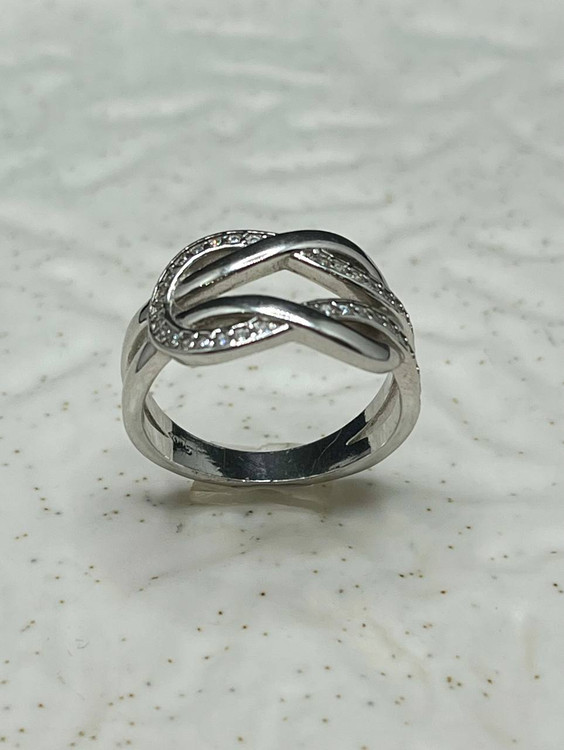 انگشتر نقره زنانه گره