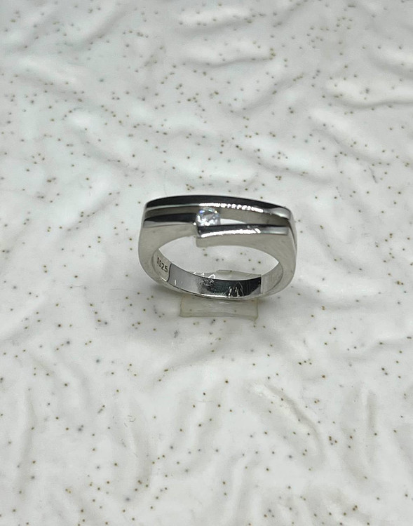 انگشتر نقره زنانه ظریف ساده