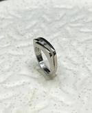 انگشتر نقره زنانه ظریف ساده