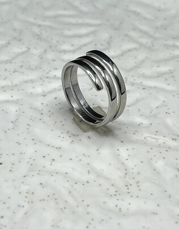 انگشتر نقره زنانه فنری