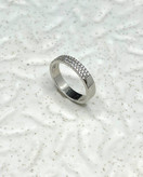 انگشتر نقره زنانه نگین اتمی