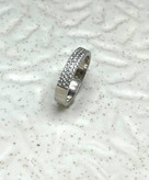 انگشتر نقره زنانه نگین اتمی