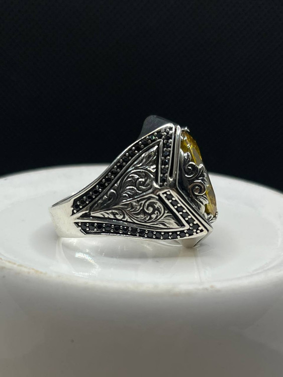 انگشتر نقره مردانه سلطنتی کلکسیونی