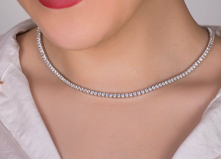 گردنبند نقره تنیسی