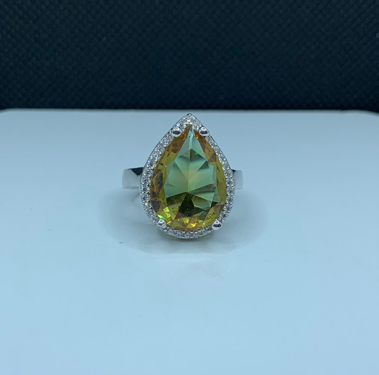 انگشتر نقره زنانه الکساندریت اشکی