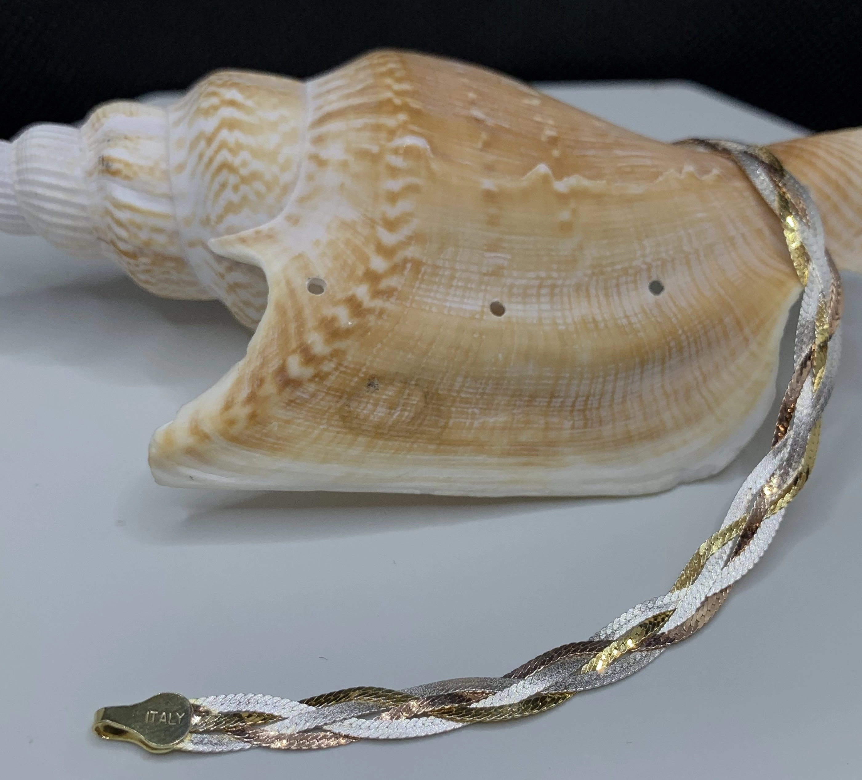 دستبند نقره زنانه بافت ایتالیایی 4 رج