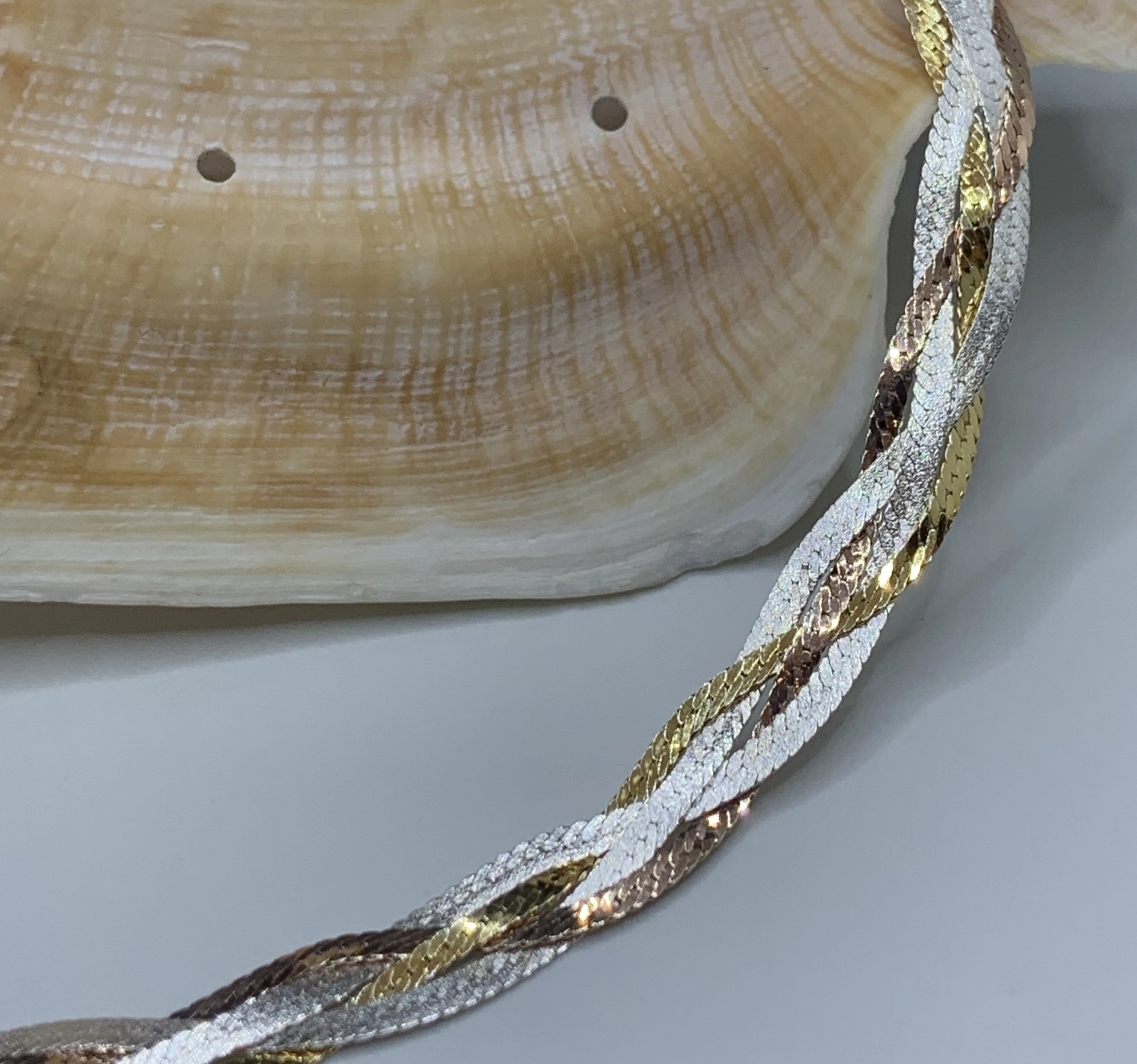 دستبند نقره زنانه بافت ایتالیایی 4 رج