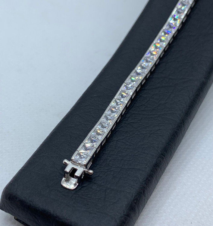 دستبند نقره زنانه تنیسی