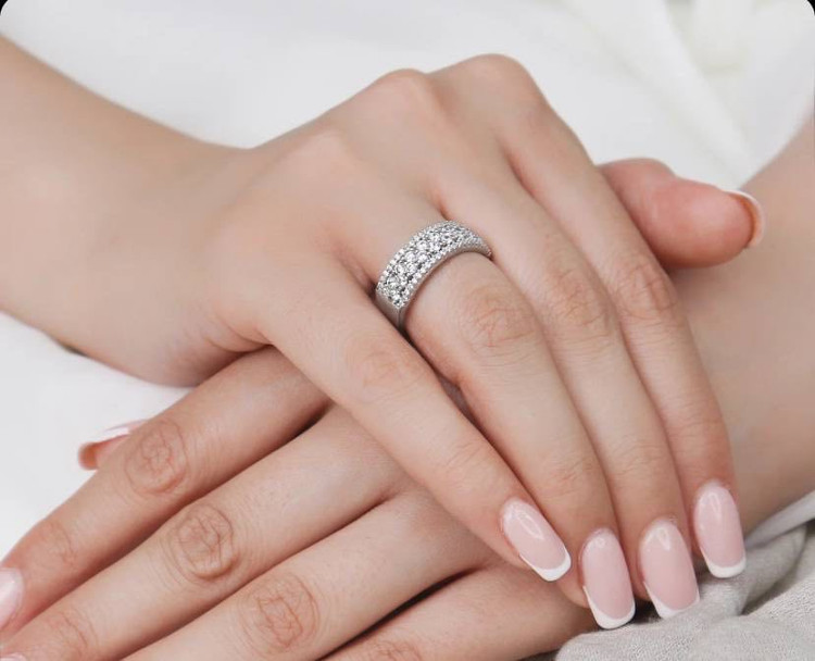 انگشتر نقره زنانه جواهری