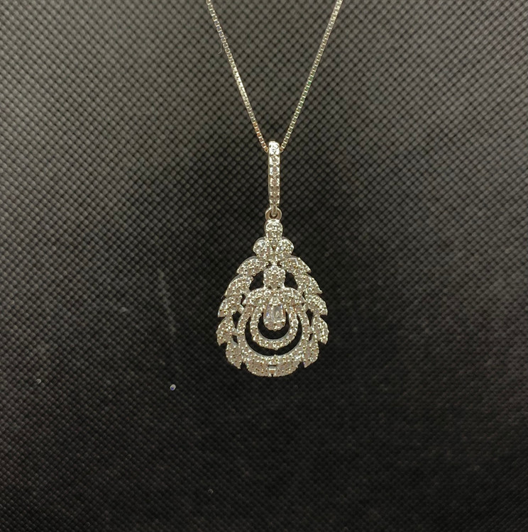 گردنبند نقره زنانه جواهری