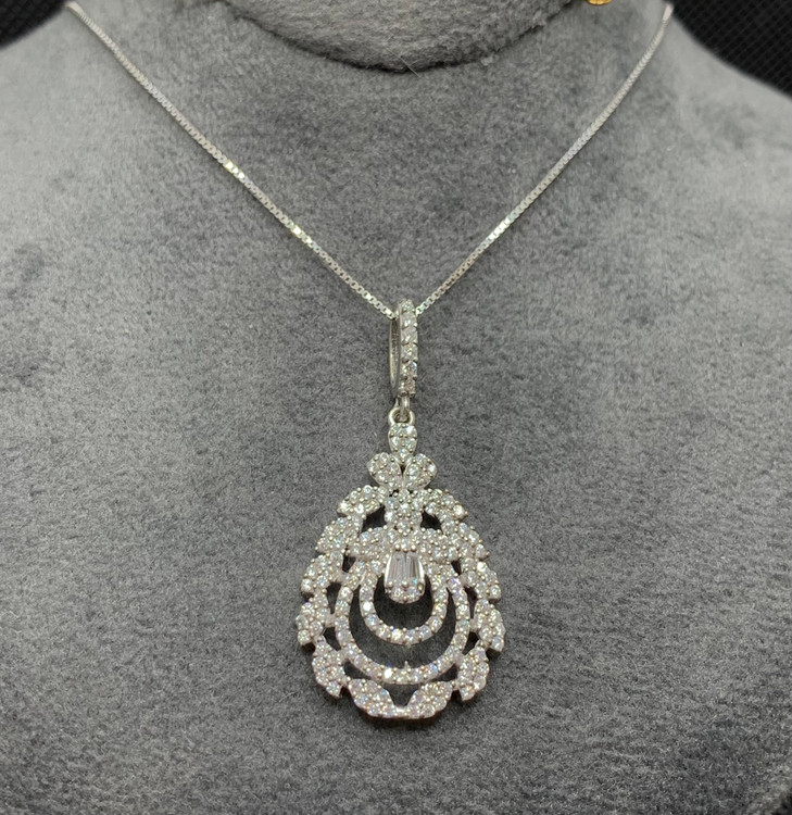گردنبند نقره زنانه جواهری