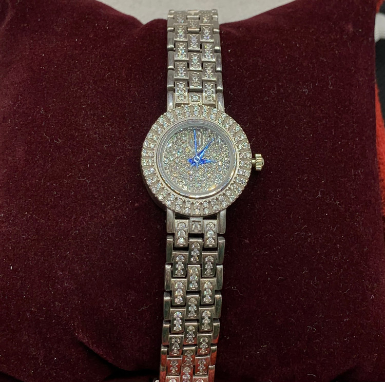 ساعت نقره زنانه صفحه گرد