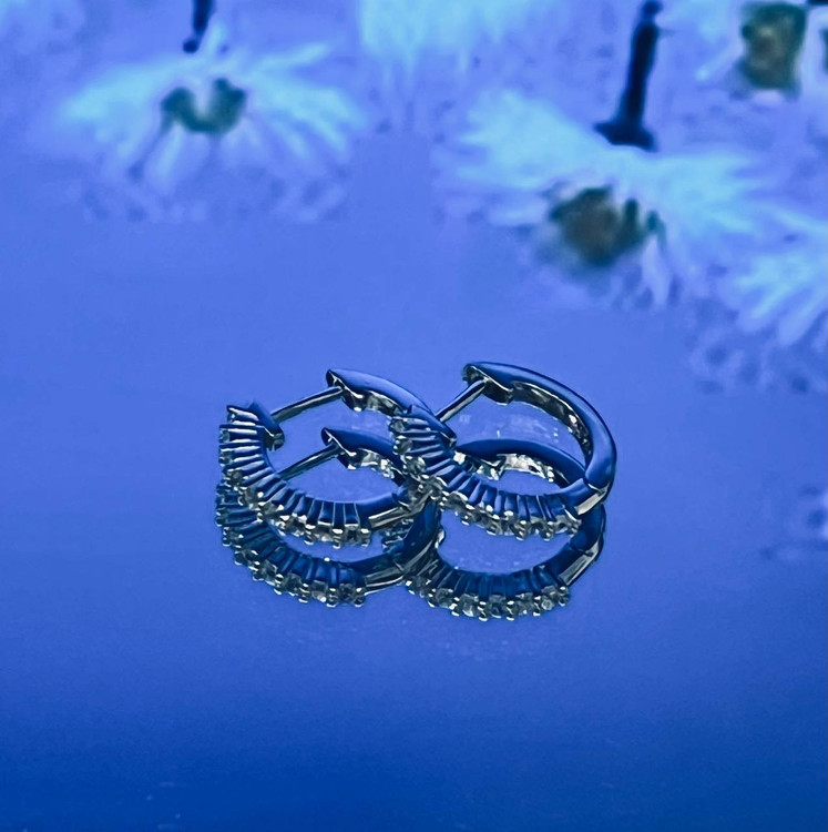 گوشواره نقره زنانه تنیسی