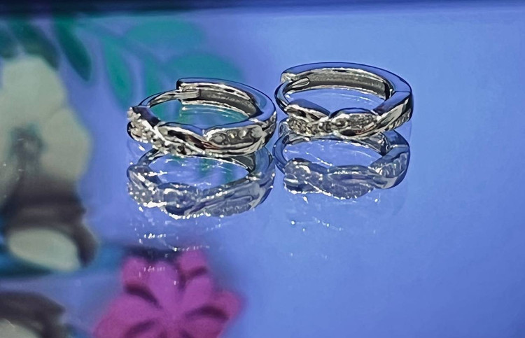 گوشواره نقره زنانه طنابی