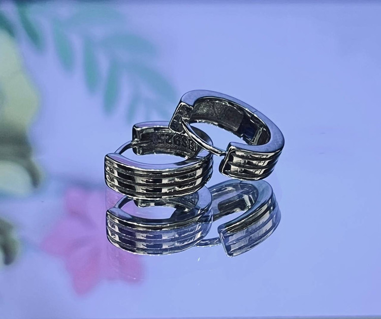 گوشواره نقره زنانه حلقه ای