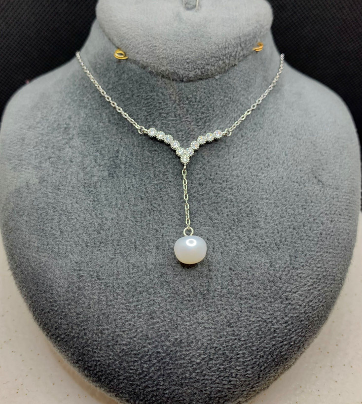 گردنبند نقره زنانه مرواریدی