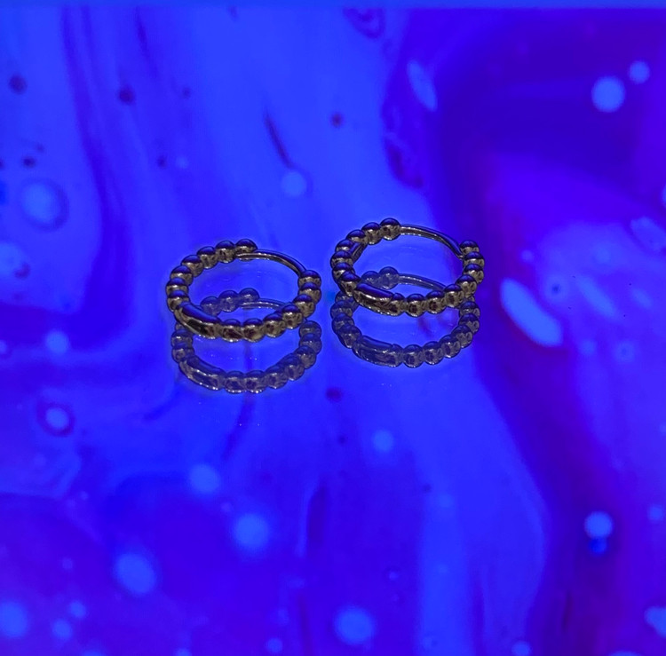 گوشواره نقره زنانه توپی