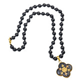 گردنبند ورق طلا زنانه سنگ زمستان