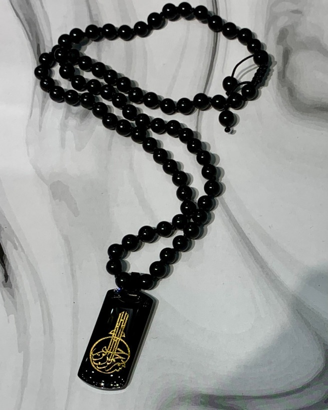 گردنبند ورق طلا بسم الله الرحمن الرحیم