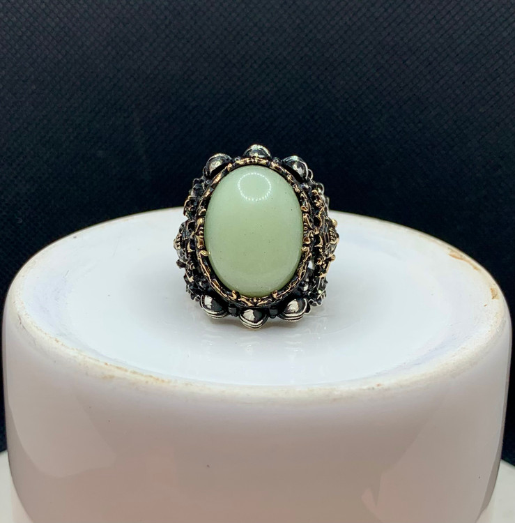 انگشتر نقره مردانه عقیق حلیبی