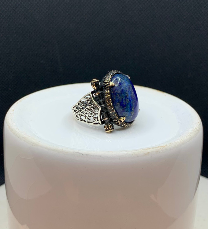 انگشتر نقره مردانه لاجورد