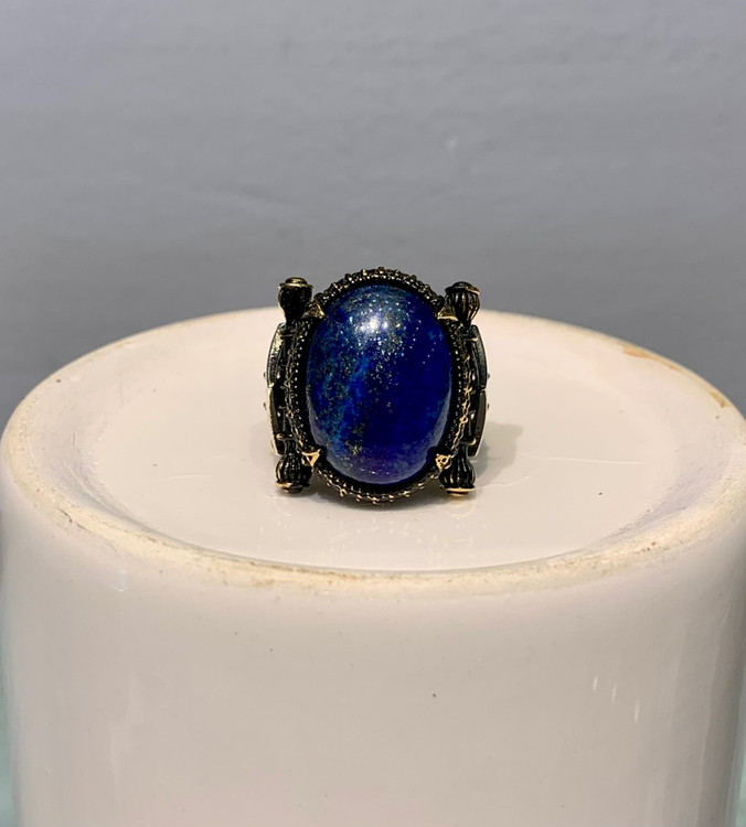 انگشتر نقره مردانه لاجورد