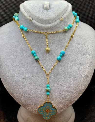 گردنبند ورق طلا ونکلیف دیبا