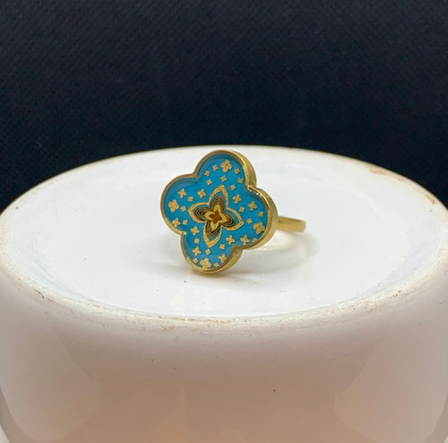 انگشتر ورق طلا ونکلیف دیبا