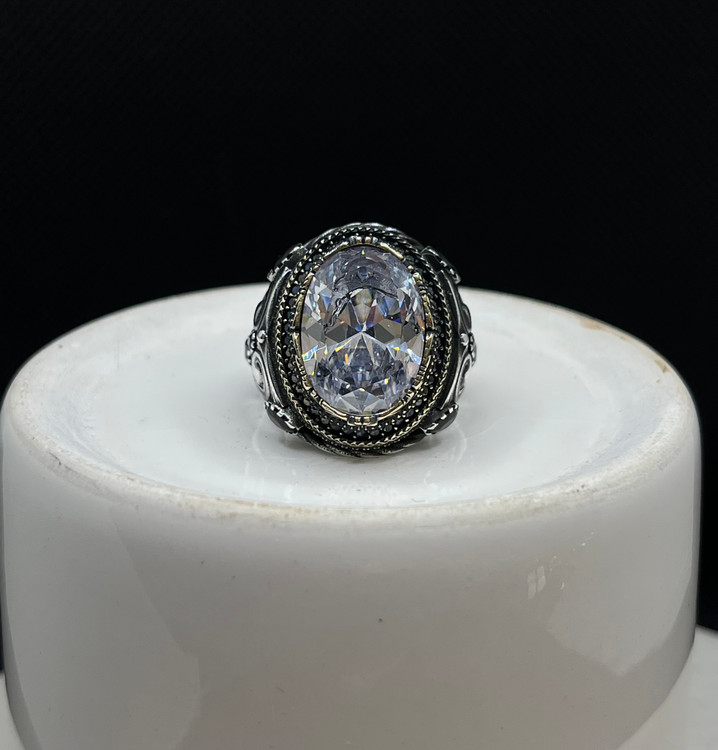 انگشتر نقره مردانه سنگ در