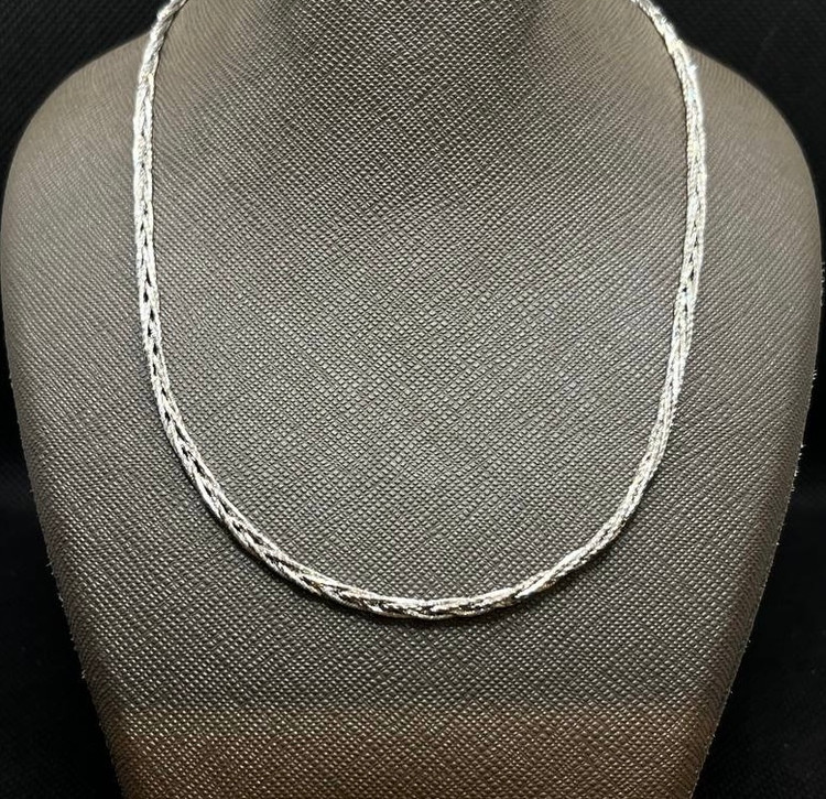 گردنبند نقره زنانه طنابی