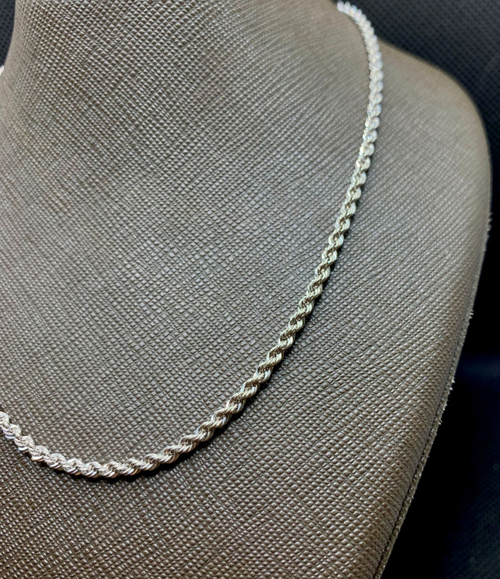 گردنبند نقره زنانه طنابی