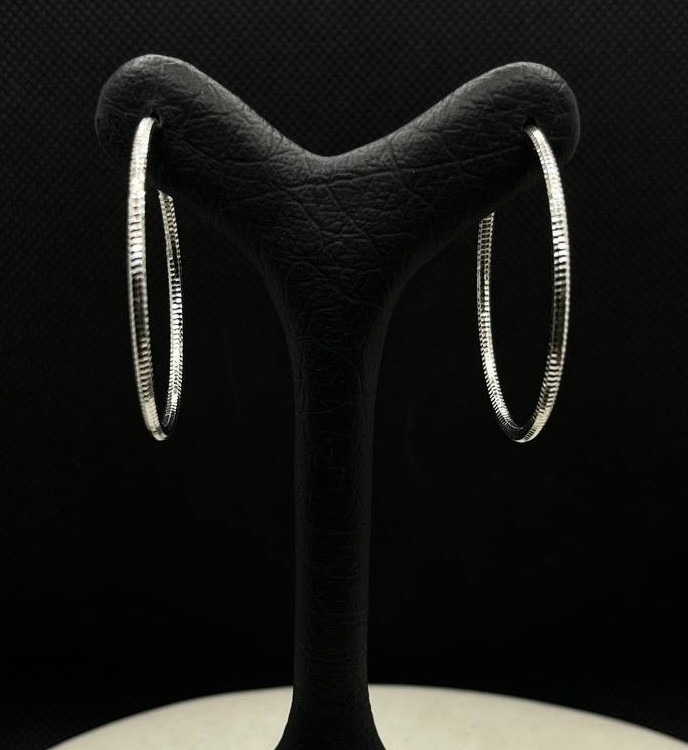 گوشواره نقره زنانه حلقه ای بزرگ