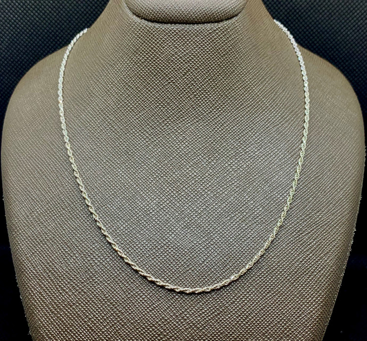 گردنبند نقره زنانه طنابی