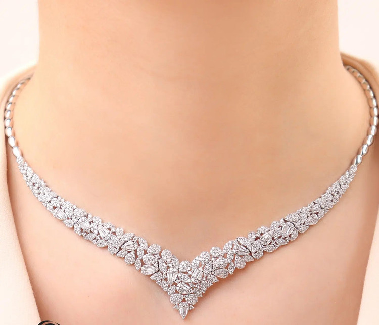 سرویس نقره زنانه جواهری مجلسی