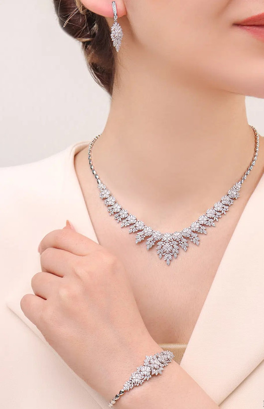 سرویس نقره زنانه جواهری مجلسی