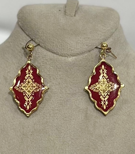 گوشواره ورق طلا ترنج آترین