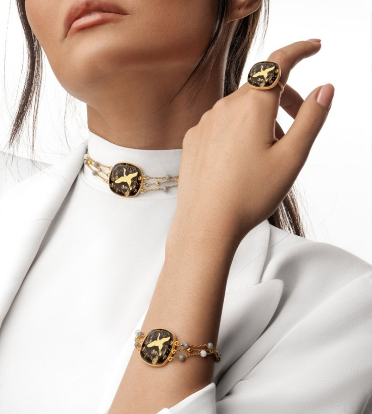 ست ورق طلا درنا